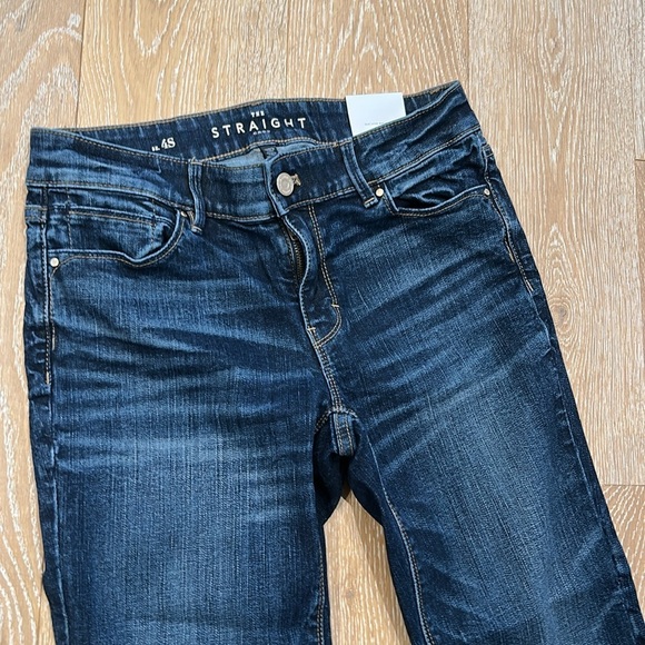 NWT White House Black Market Curvy Straight Crop Jean With Embellished Hem - Picture 7 of 15